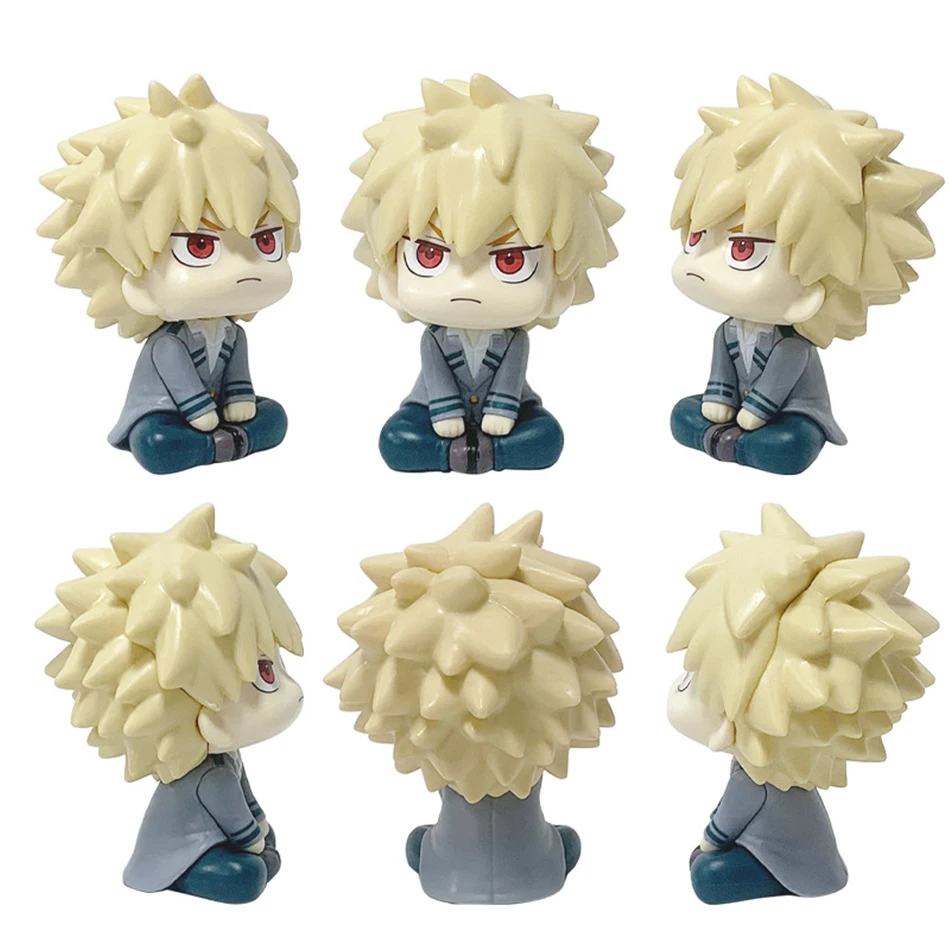 My Hero Academia Q-Version Izuku Midoriya Katsuki Bakugo Todoroki Shoto Toga Himiko PVC Anime-Figuren Modell Cartoon-Modell Spielzeug – Detail 8