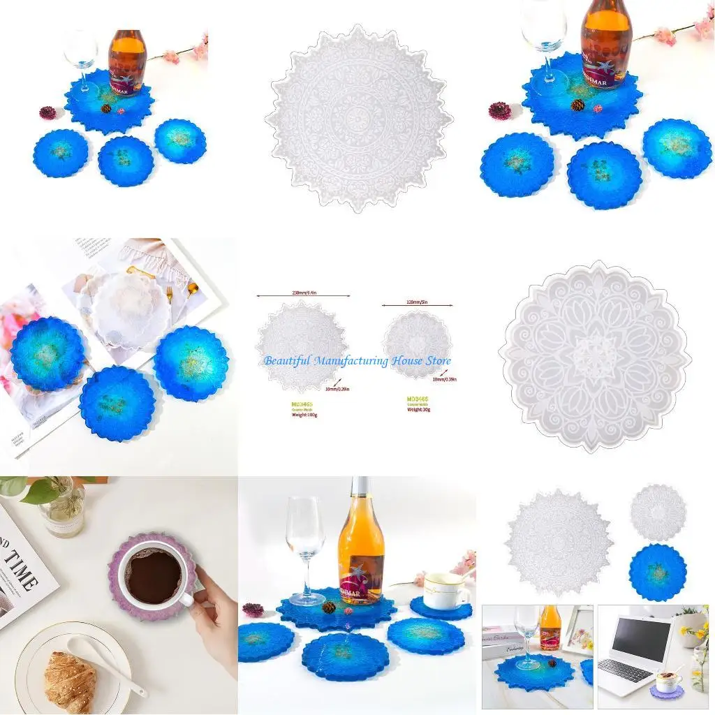 

E56A Crystal Dripping for Creative Silicone Mold Drop Placemat Mold for Diy C