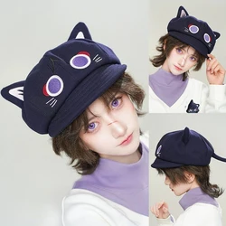 Game Impact Hero Cosplay Hat Anime Wanderer Kawaii Cat Ear Caps Spring Fall Winter Wearing Octagonal Hats Halloween Party Pros