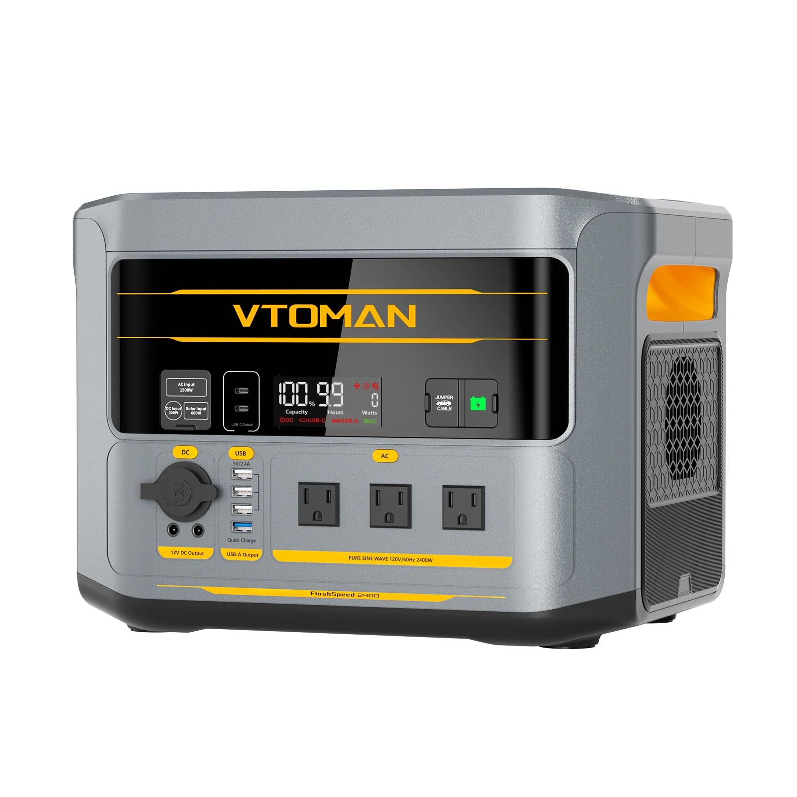 Portable Power Station 600W Ups - VTOMAN FlashSpeed 2400 Power Station Portatile,