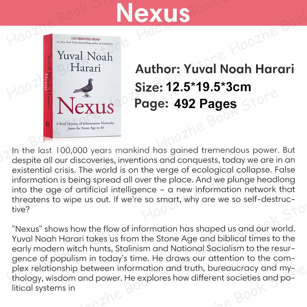 Nexus: Sejarah Singkat jaringan informasi dari Stone Age to AI, Computer Science English Book Paperback