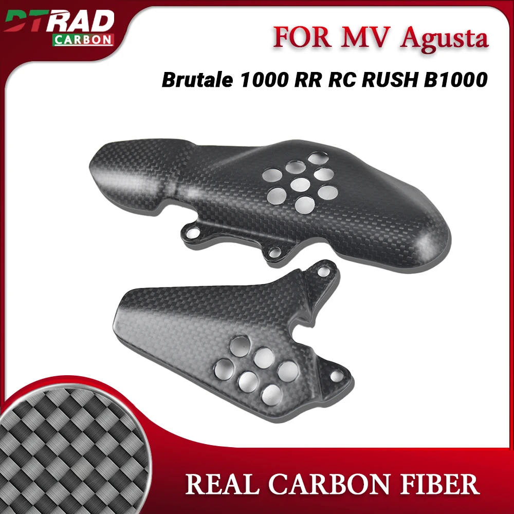 NEW 2025 For MV Agusta Brutale 1000RR 1000 RR RS RUSH 1000 2020-2024 2025 Real Carbon Fiber Heel Guards Motorcycle Accessories