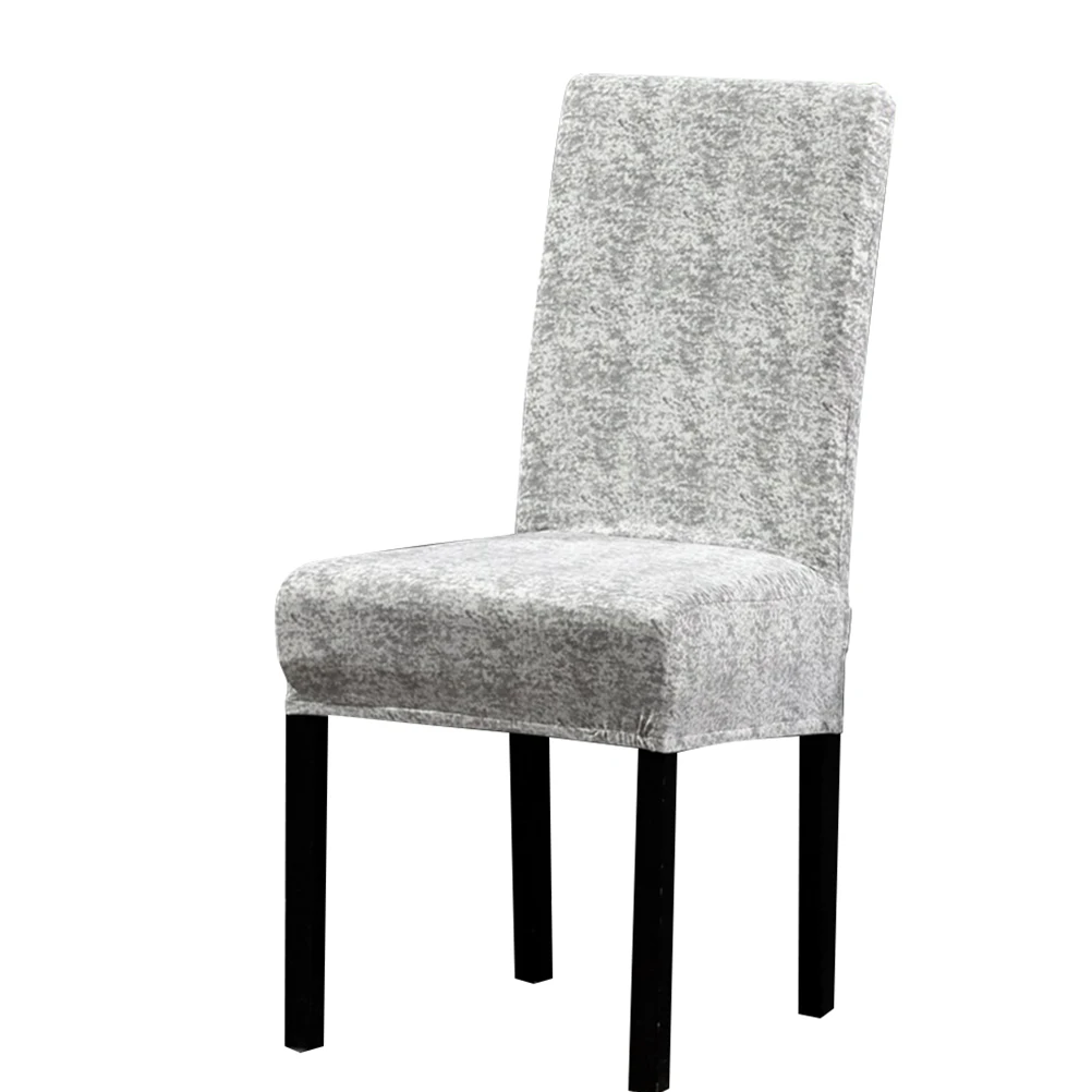 

4 Pcs Stretch Chair Cover Elastic Polyester Protector Fit Most Chairs Wrinkle Resistant Machine Washable Decorative Practical