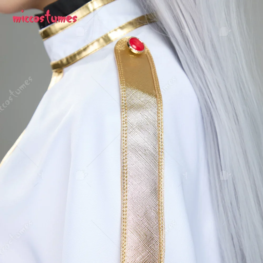 Miccostumes Women's Cosplay Costume Dress and Cloak with Belt and Elf Ears view 5