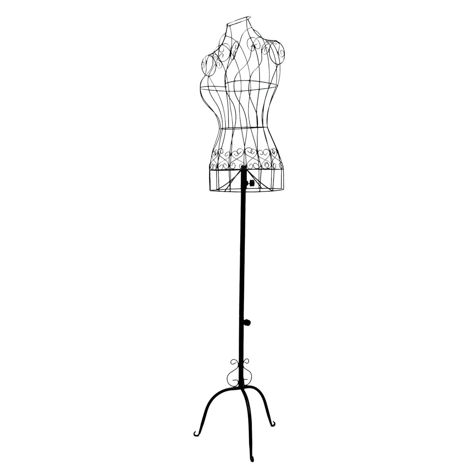 Female Mannequins Iron Adjustable Torso Dress Form Stand for Sewing Dressmakers Display Store Window