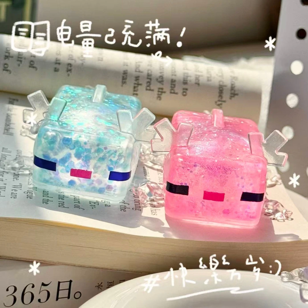 New Minecraft Cartoon Animals Axolotl Squeeze Squishy To Relieve Stress Release Emotions Slowly Rebound And Decompress Fidget Bi