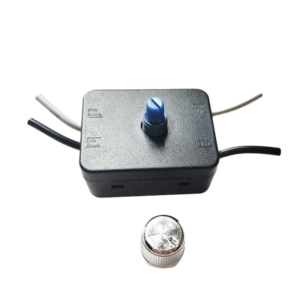 

LED Dimmer Switch Adjustable Controller Knob 120V 3-100W Lamp Dimmer Cord Switch Plug In Table Floor Light Dimming Switch