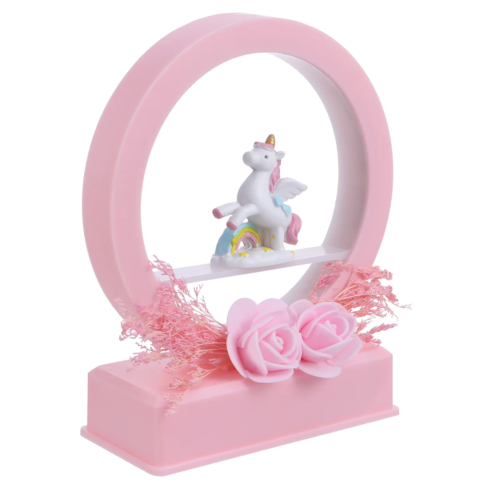 

1Pcs Music Bell Night Lamp Unicorn Cartoon Light Desktop Bedroom Decoration Lovely Night Light Ornament Decor Lamp