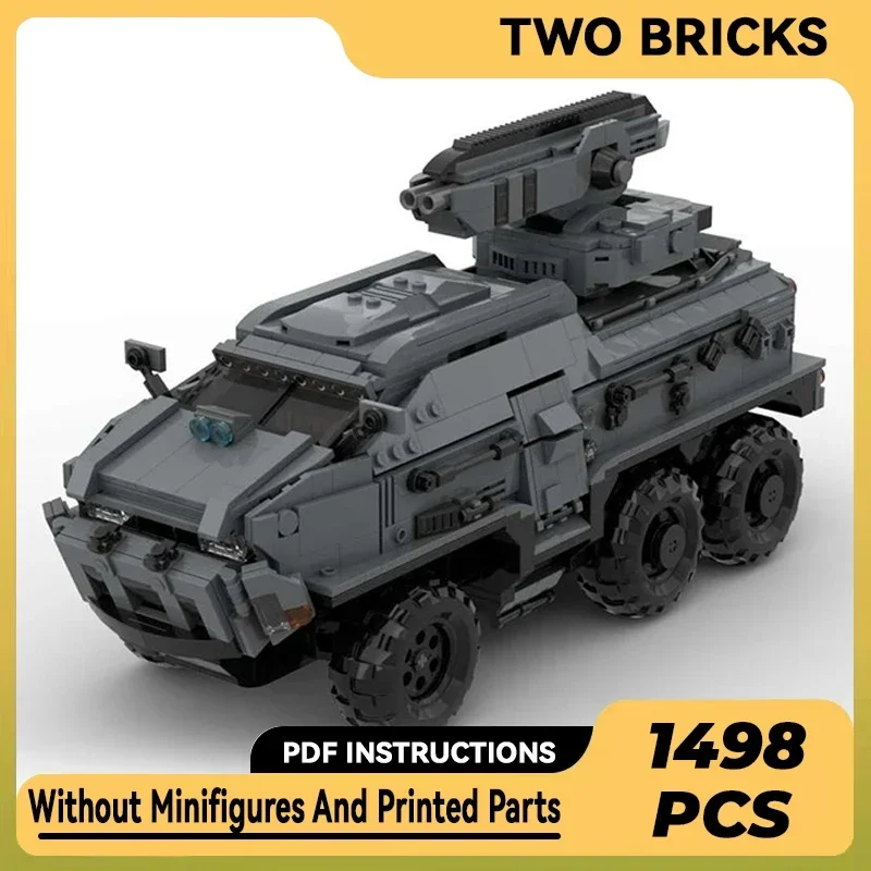 

Moc Building Bricks Military Model Futuristic APC Radio Controlled Technology Modular Blocks Gift Christmas Toy DIY Set Assembly