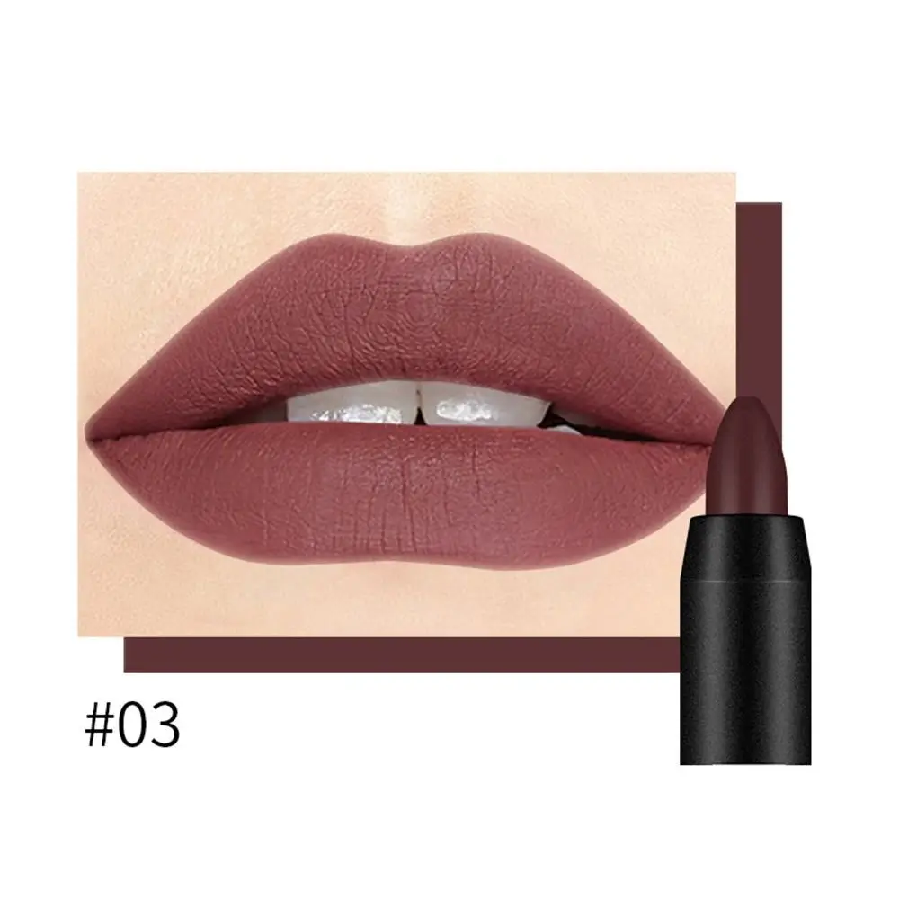 Draagbare Matte Lippenstift Anti-Smudge Waterdichte Langdurige Lip Potlood Hydraterende Lip Liner Lippen Make-Up Cosmetisch