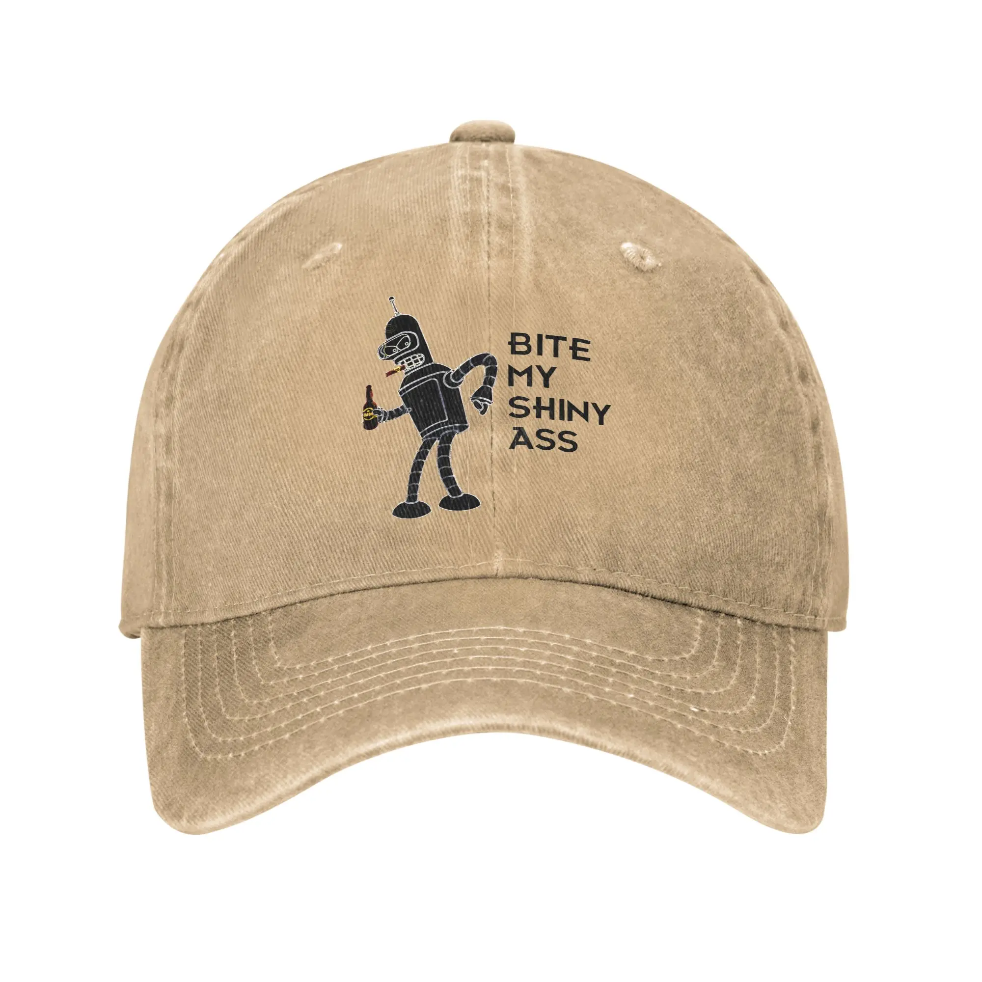 Bite My Shiny Ass Futuramas Benders Trucker Hat Outfits For Unisex Baseball Caps  Casual Wear Sun Caps Adjustable