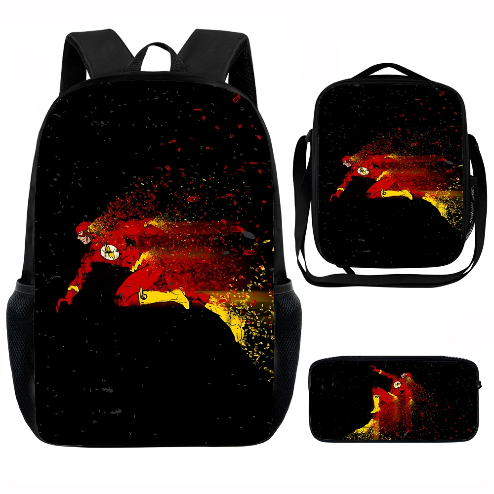 

Cute Anime For The F-Flashs Child School Backpack with Lunch Bags ,Pencil Bags ,School Bags for Boys Girls Best Gift