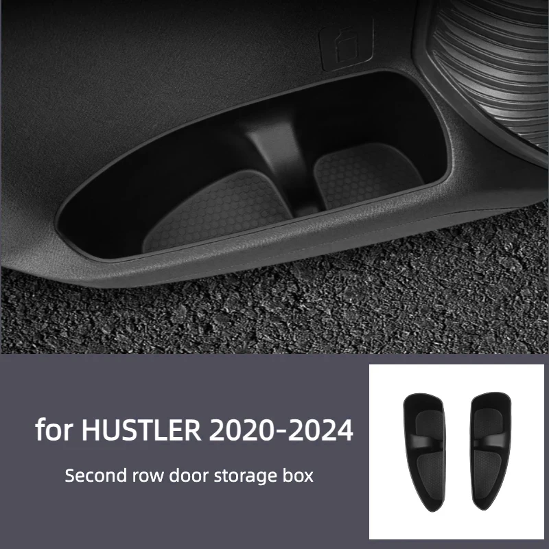 Suitable for 20-24 Suzuki HUSTLER two-row door side box front and rear door slot storage box storage box