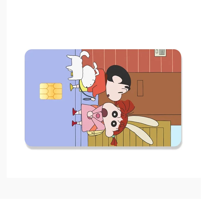 Crayon Shin-chan  Debit Bank Charge Card Protective Film Cartoon Credit Card Skin Stickers Waterproof Sticker Decoration