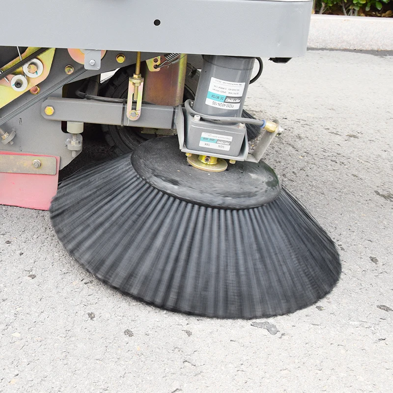 Customized Factory Direct Electric Ride-On Burnishing Floor Sweeper Machine 1280mm Cleaning Width Self-Propelled 80L Dustbin Ind