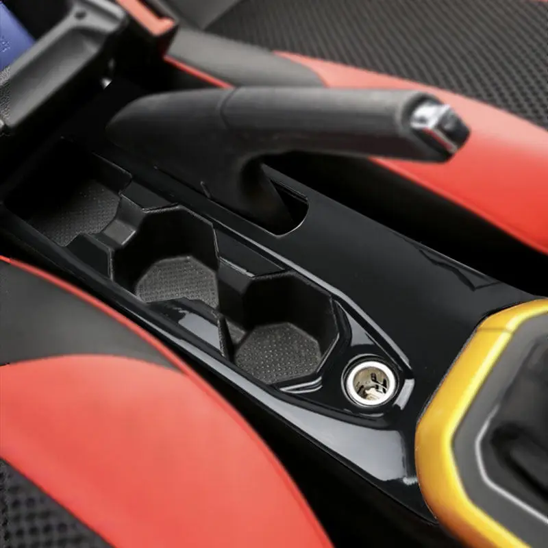 

For VW Polo 2019 2020 ABS Car Accessories Interior Center Console Gear Shift Panel Water Cup Holder Frame Cover Trim