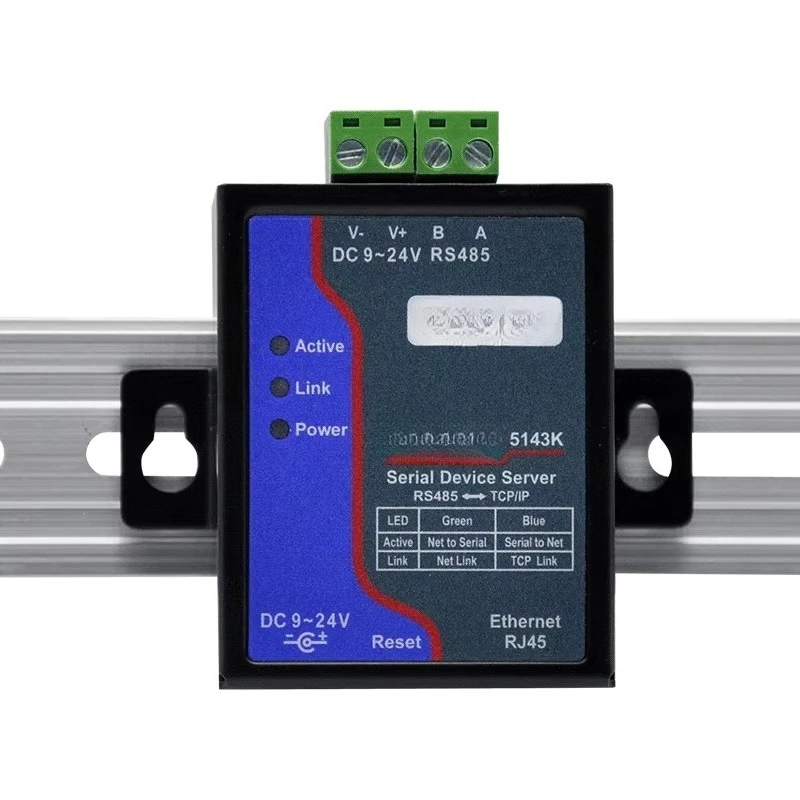 Serial Port Server RS485 to Ethernet Port TCP/IP to Serial Port Module Modbus Gateway MQTT Communication JSON 5143K