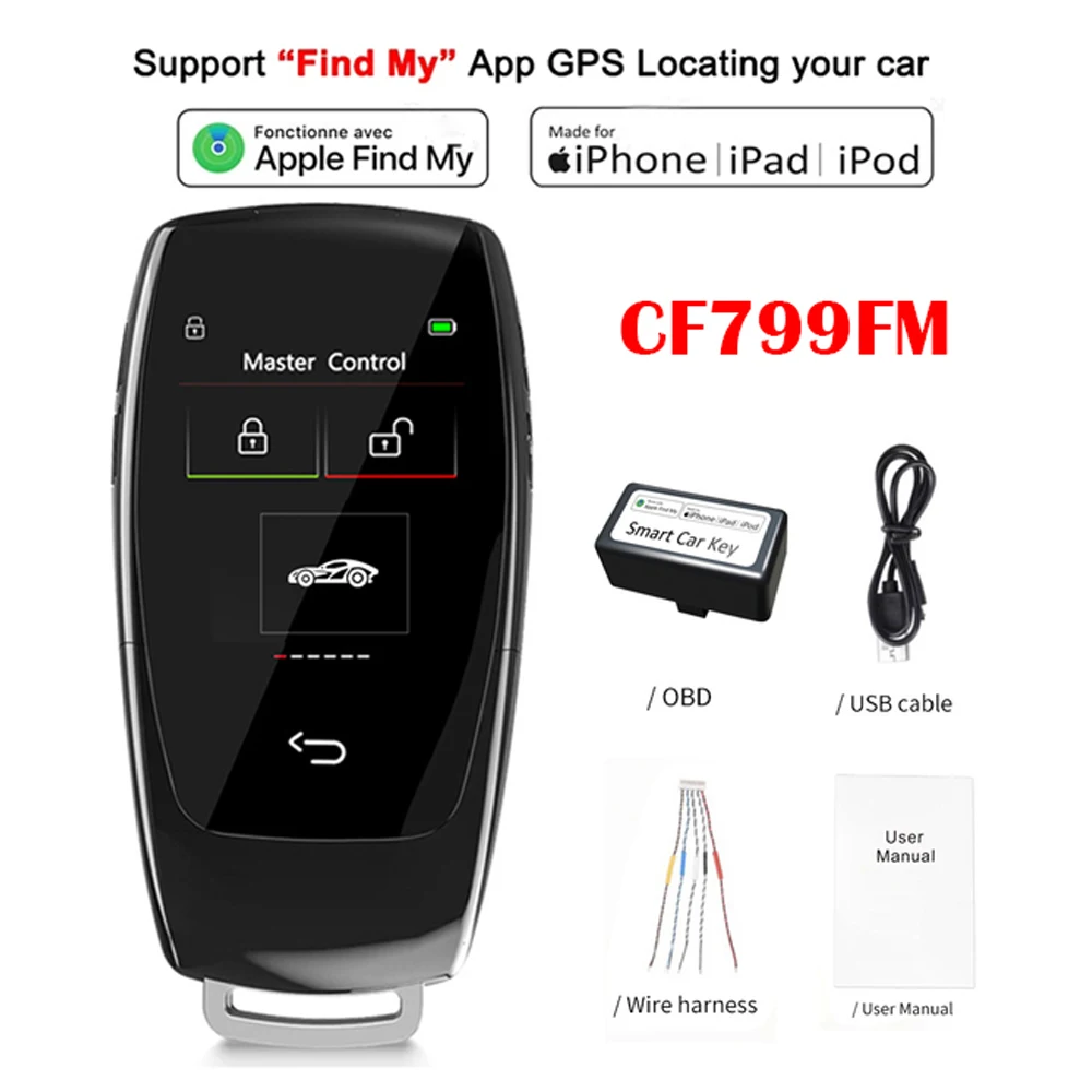 CF799 For Mercedes Benz BMW Audi Hyundai Land Rover Lexus Nissan Toyota VW KIA Ford Smart Key LCD Display OBD Comfortable Entry