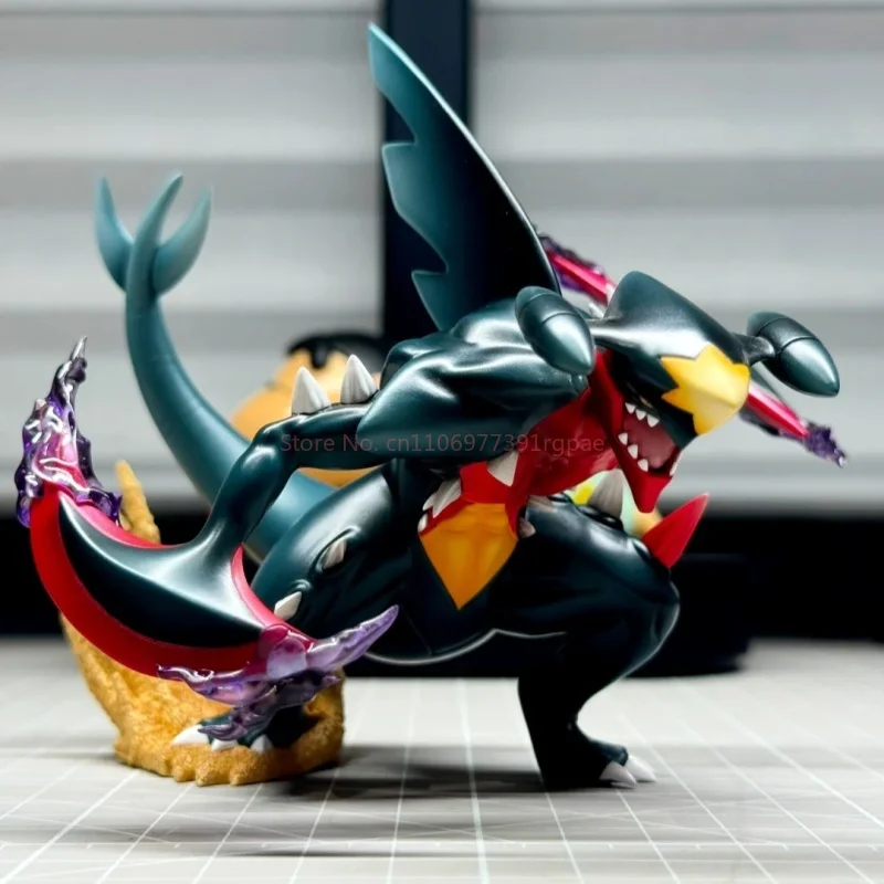 جديد حار لامعة ميجا Garchomp 1/20 الحيوانات الأليفة الجنية أنيمي لعبة دغة لاند القرش Gk الأجهزة الطرفية لامعة الشكل سطح المكتب الحلي نموذج اللعب #4