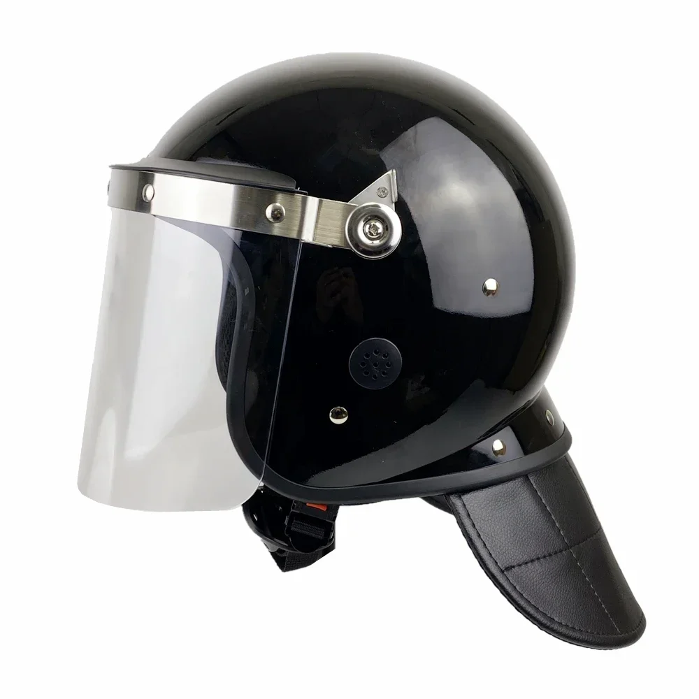 Full-Mask Riot Officer Helmet and Protective Visor German Style Self Defense Supplies Equipment