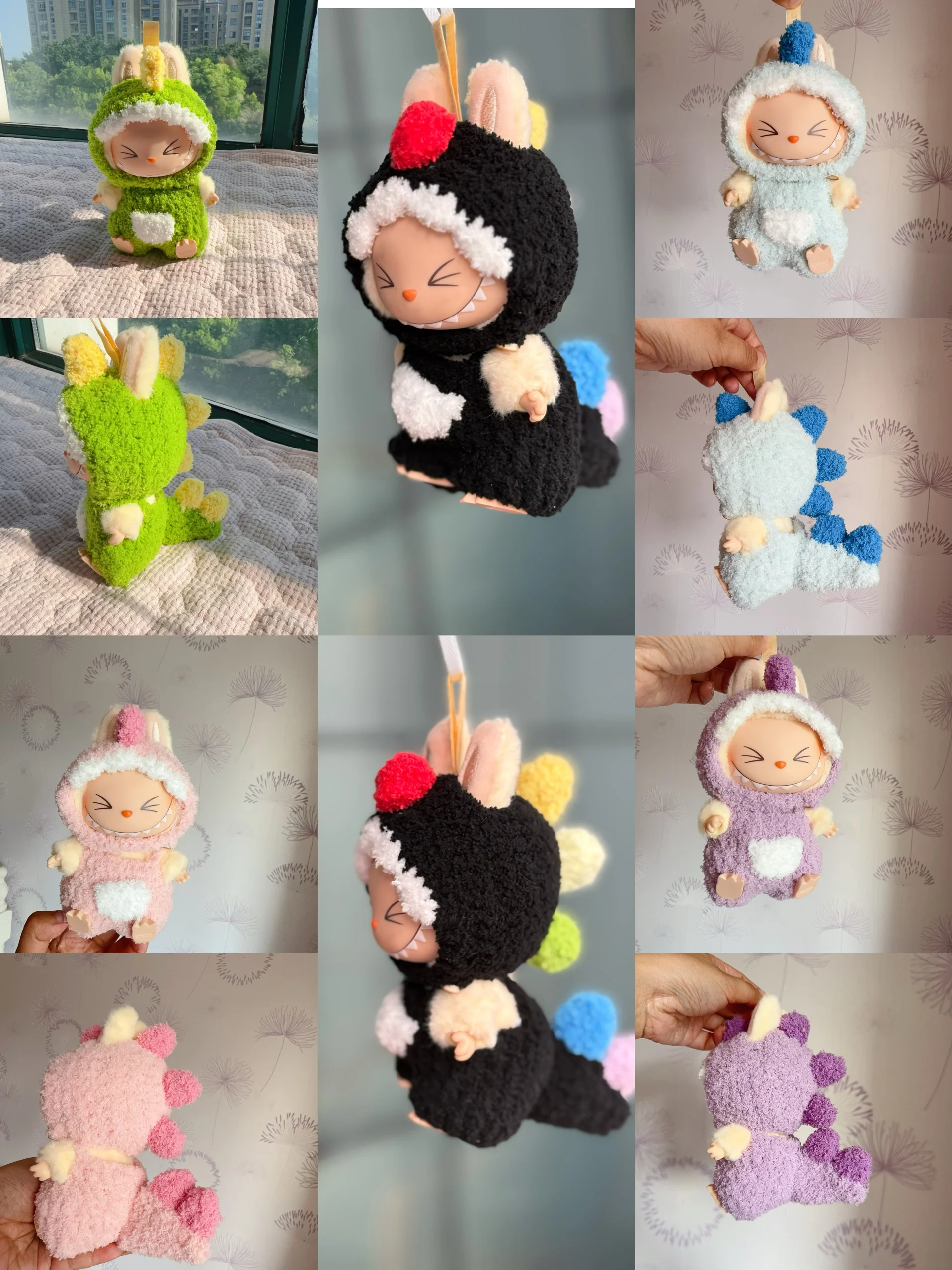 

Only Clothes And Baby Clothes Are Suitable For 17cm Pendant Labubu Labubu Glue Doll Handmade Dinosaur Clothes General Style