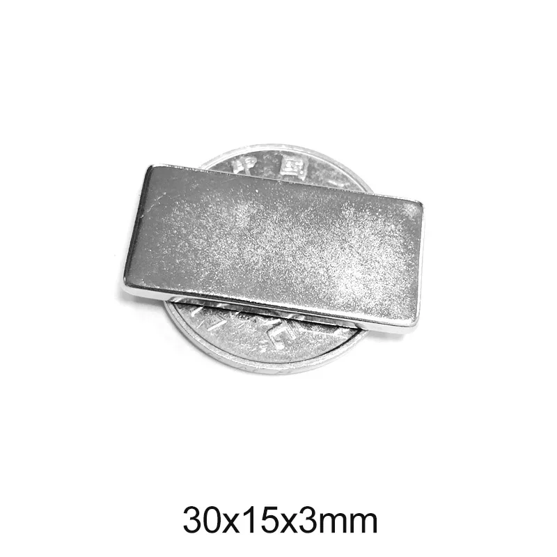 30X15X3 mm block Powerful Magnets 30mm X 15mm N35 DIY Neodymium Magnet 30x15x3mm Permanent NdFeB Magnets 30*15*3 mm