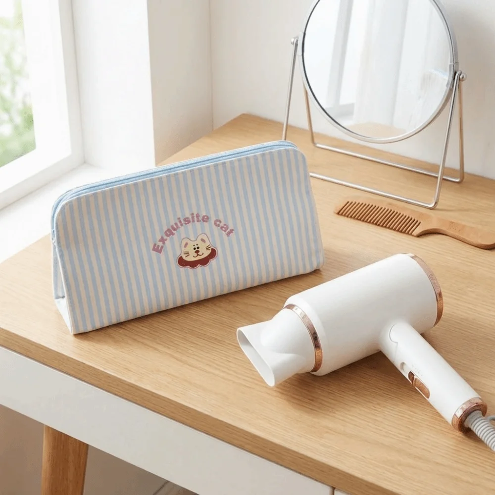 

Magnetic Closure Hair Dryer Storage Bag Dust-proof Waterproof Hair Styling Case Large Capacity Space Saving Stationery Organizer