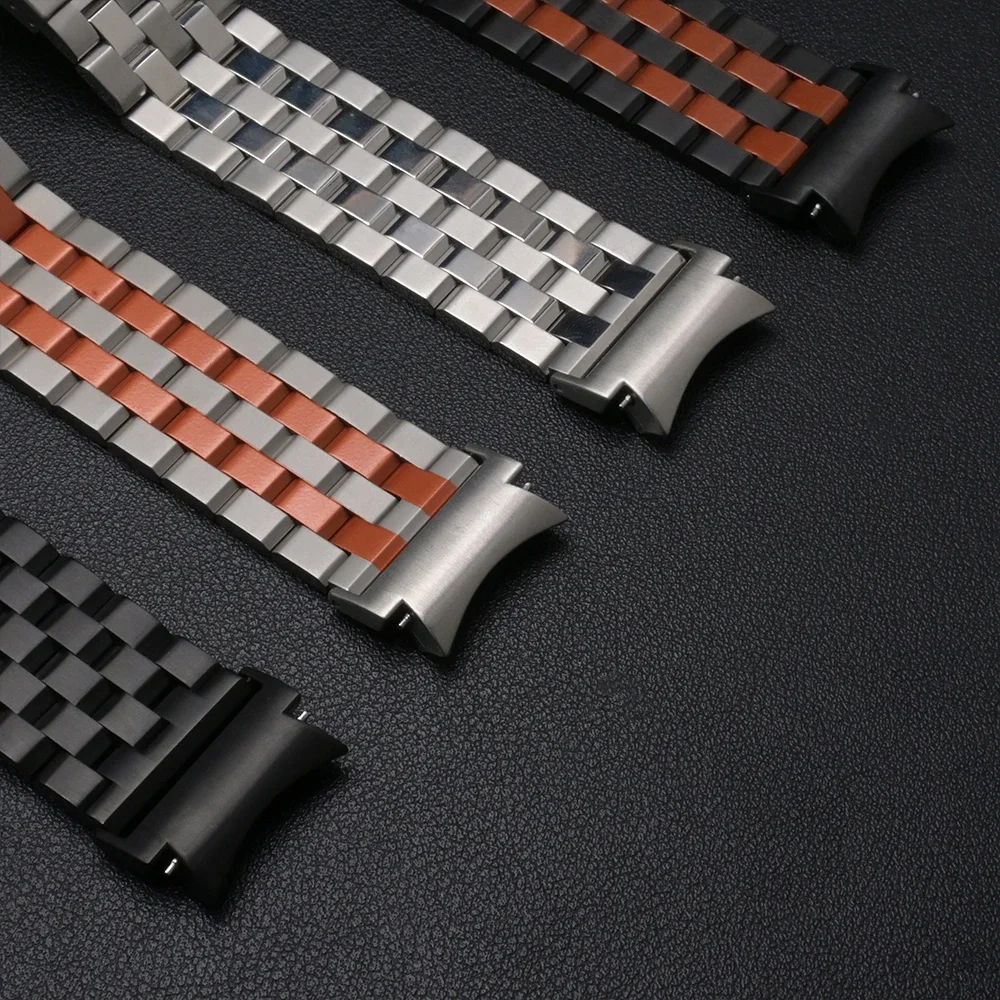 Cinturino in acciaio inossidabile senza spazi vuoti per Samsung Galaxy Watch 7/6/5/4 40 44mm FE Bracciale per 5Pro 45mm 6Classic 43 47mm Quick Fit Band