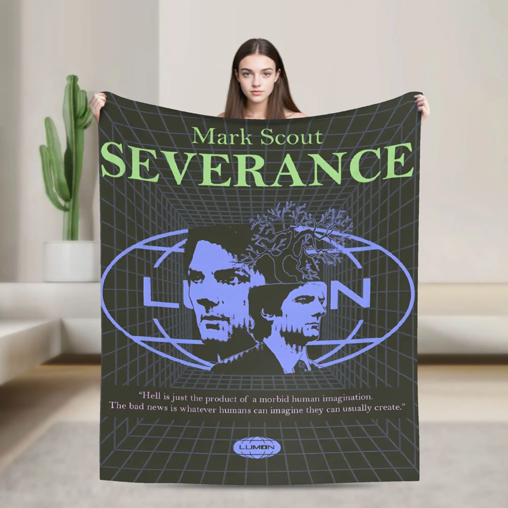 lumon industries severance Tv  Blankets  Picnic Flannel Bedding Throws For Couch Bed Soft Warm Customized Quality Bedspread