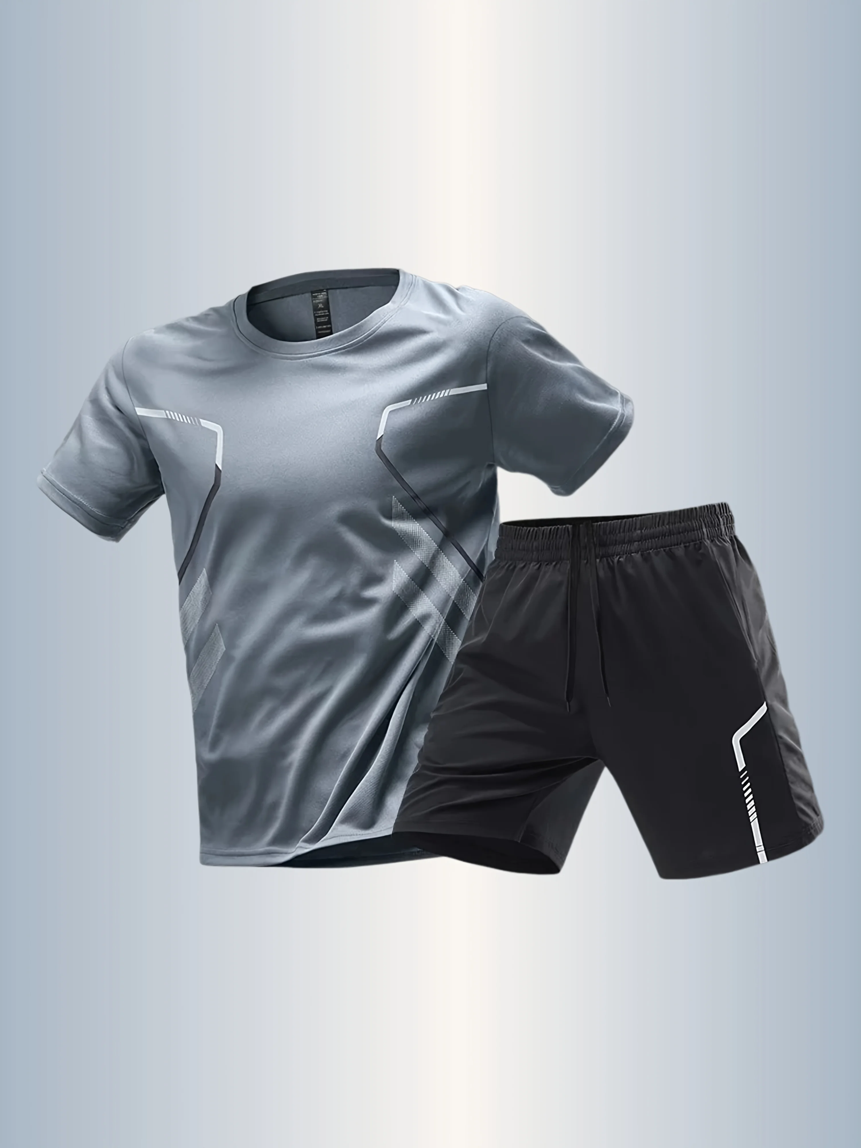 

The 2025 summer new men's set features street casual fashion sportiness softness breathability and 3D printing