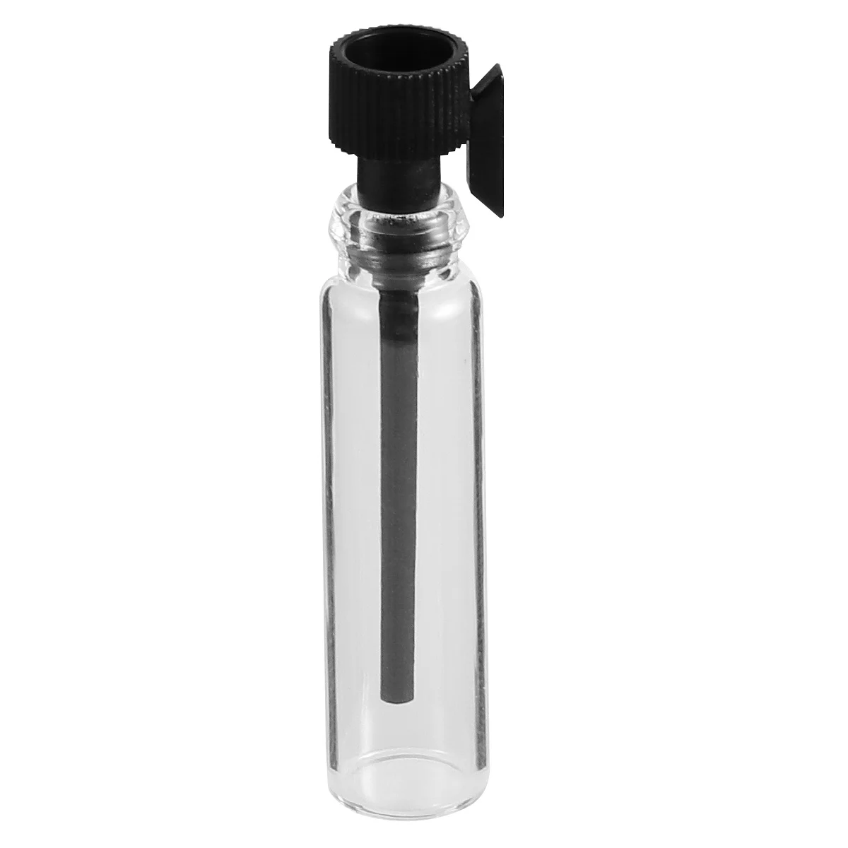Bouteilles d'échantillon de parfum rechargeables, conteneurs de voyage, flacons compte-gouttes noirs en verre pour le stockage des huiles essentielles, 100 pièces