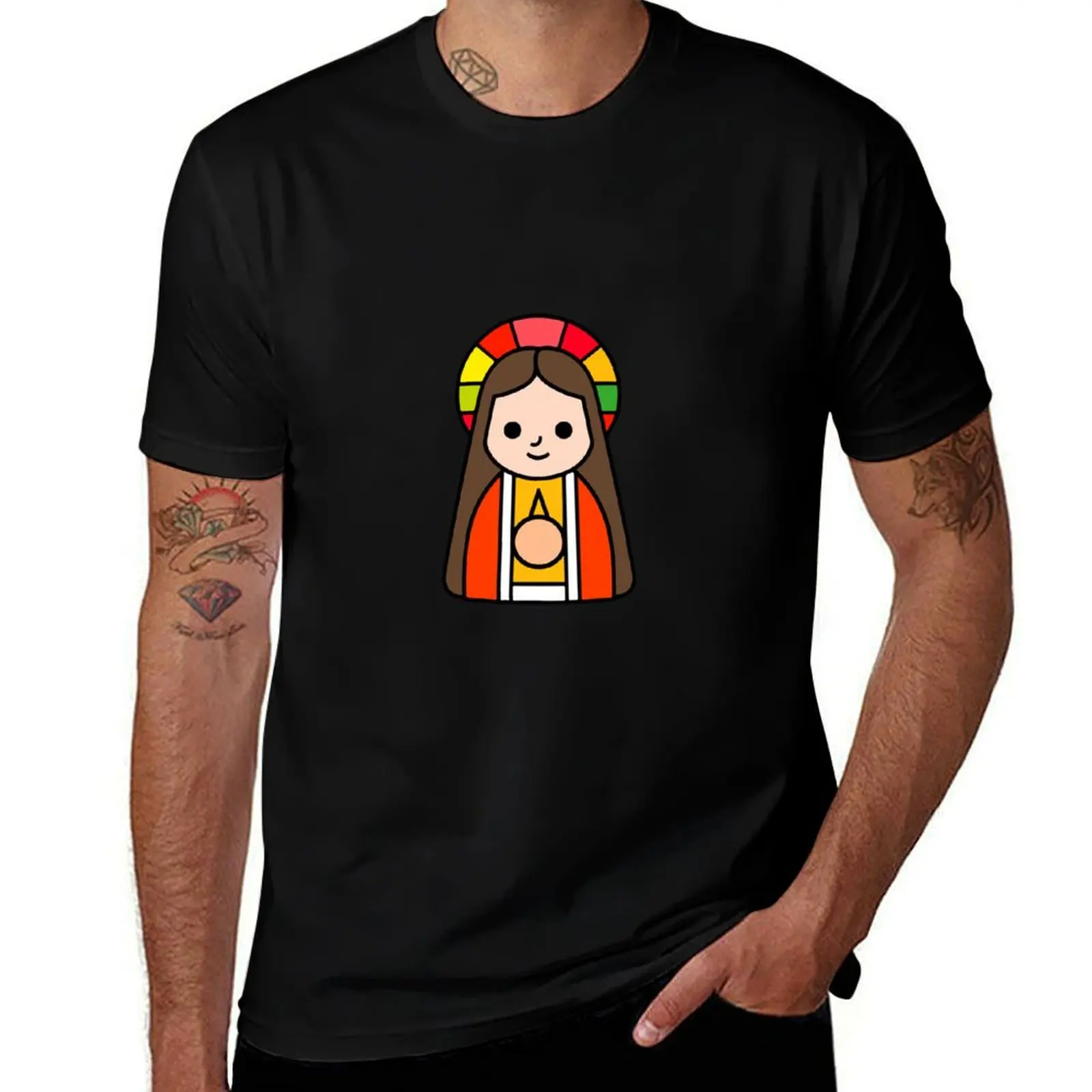 

La Virgen De Guadalupe T-Shirt cotton t shirt man man t shirt graphic T-Shirt