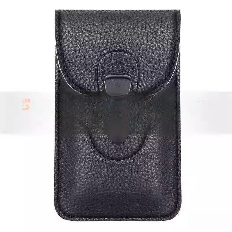 

Men's Workwear Phone Waist Bag Double ket Leather Belt Holster Thinnest Genuine Leather for Construction Site Use