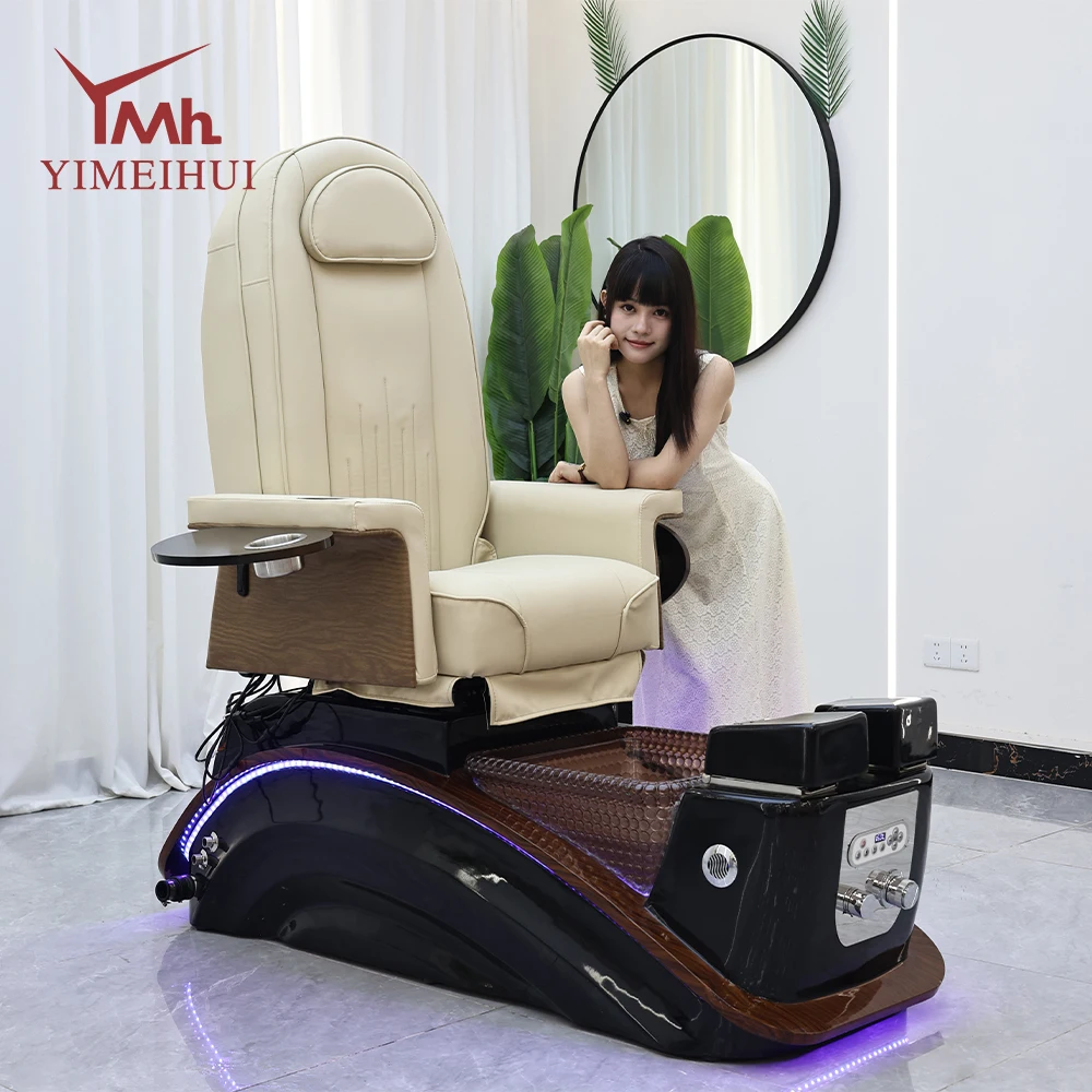 

Professional luxury salon electric nail manicure sofa body massage foot spa pedicure chair