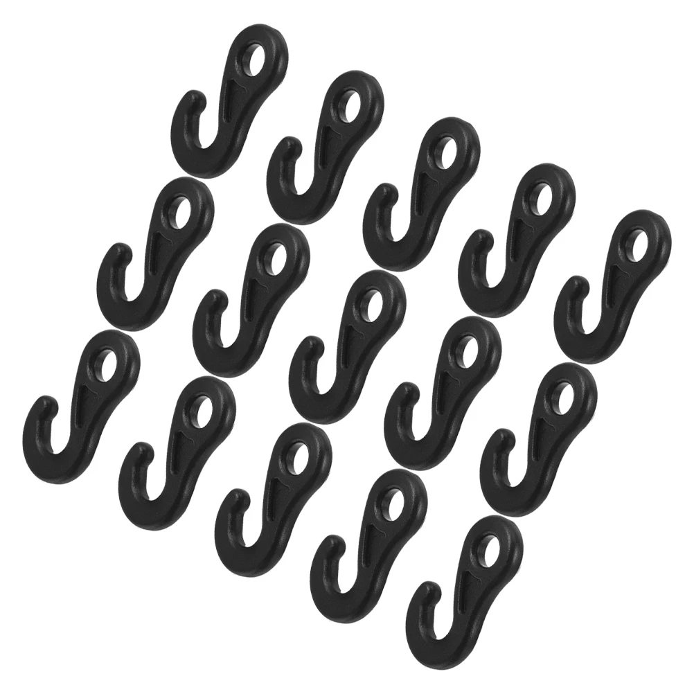 

15 Pcs Elastic Rope Outdoor Tent Hook Travel Hooks Practical Plastic Camping Hanger