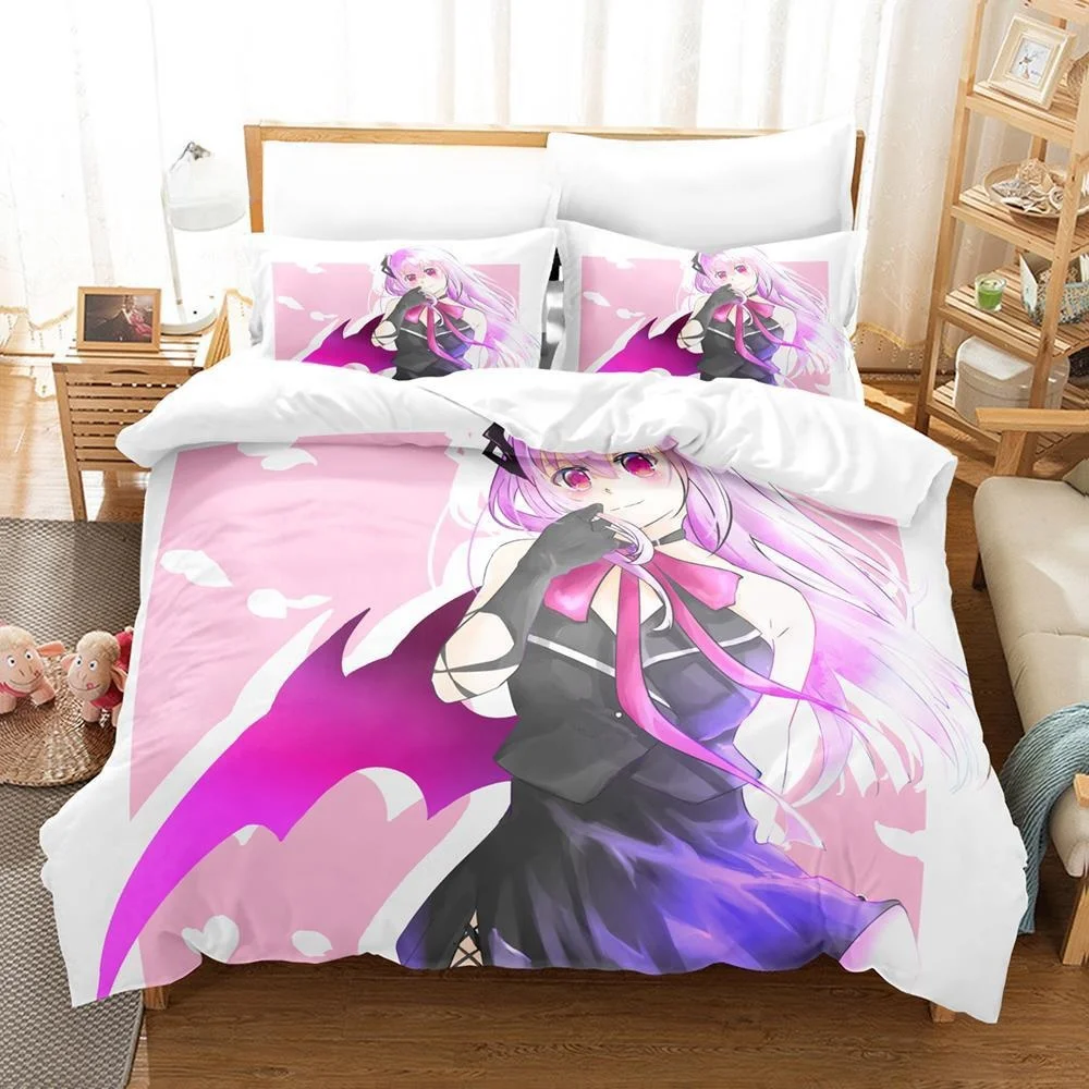 Anime Engage Kiss Bedding Set Single Twin Full Queen King Size Bed Teenager Bedroom Sheet set 3D Print Anime bed sheet