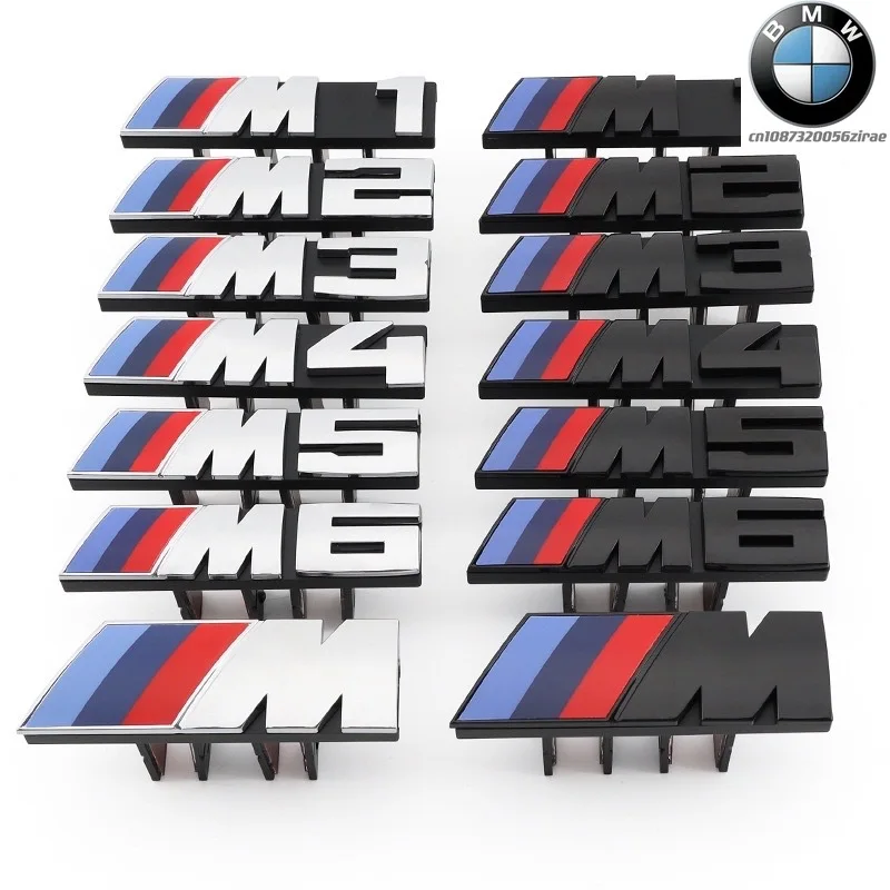 

3D Car Front Grille Badge Emblem for BMW M1 M2 M3 M4 M5 M6 M7 E84 E83 F39 F10 F30 G11 G07 G86 G80 G60 E60 E46 Accessories Decor