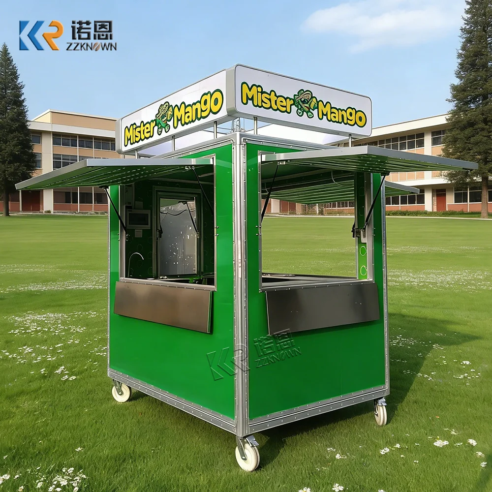 

Premium Outdoor Festival Mobile Ice Cream Food Trailer Mobile Kitchen Street Pizza Cart Coffee Snack Food Truck For Events