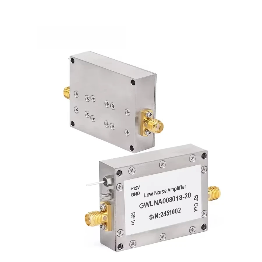 

SMA Parent 20dB Gain 2.5dB Noise Diagram 800mhz-18ghz Low Noise Amplifier (LNA) RF Amplifier Product Category