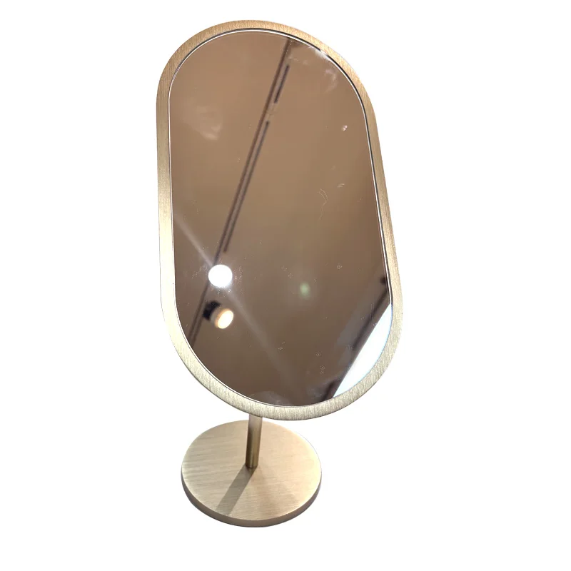 custom.New Design European And American High-end Desktop Makeup Mirror Metal Glass Viewing Jewelry Store