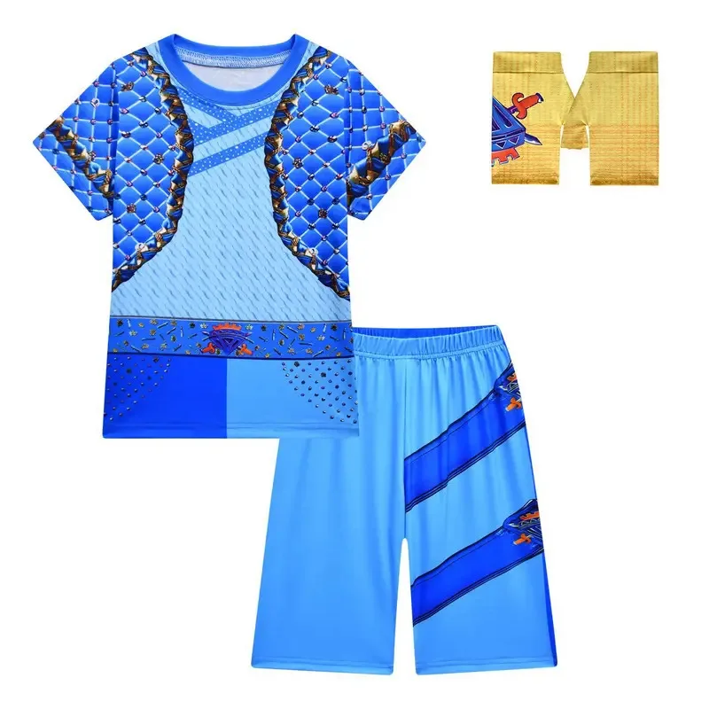 أحفاد تأثيري ملابس الاطفال تمويه الأحمر أو كلوي الدعاوى الأطفال طفل بنين بنات هالوين كرنفال تي شيرت + السراويل 2 قطعة مجموعة