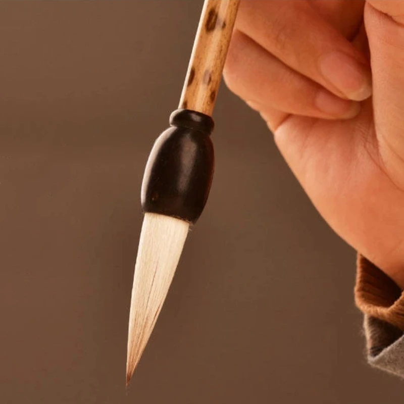 

White Cloud Calligraphy Brush Set Weasel Woolen Multiple Hair Medium Regular Script Writing Brush Clerical Script Practice Brush