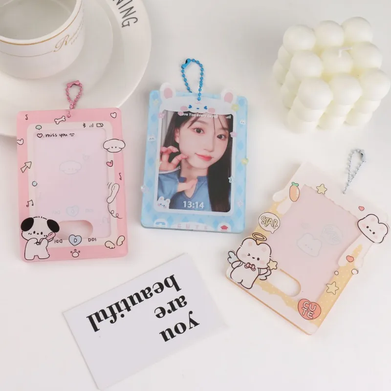 Dog Mobile Phone Cartoon Acrylic Card Sleeve Card Brick Goo Kali Brand Desktop Card Sleeve Small Card Protective Case