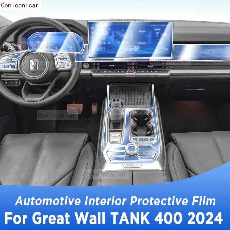 

For Great Wall TANK 400 2024 Gearbox Panel Navigation Automotive Interior Protective Film Anti-Scratch Sticker Accessories