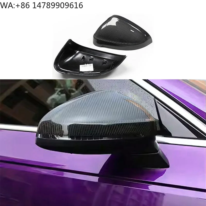 Premium Bespoke Facelift Body KitA5 S5 High Quality Replacement Carbon Fiber Mirror Caps Side Mirror Cover With Lane Assist For