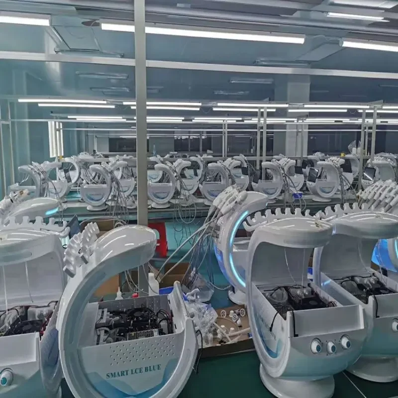 Smart Ice Blue 7 in 1 Oxygen Hydro dermoabrasione Bubble Machine Professional Face Hydra Machine RF Lifting Machine