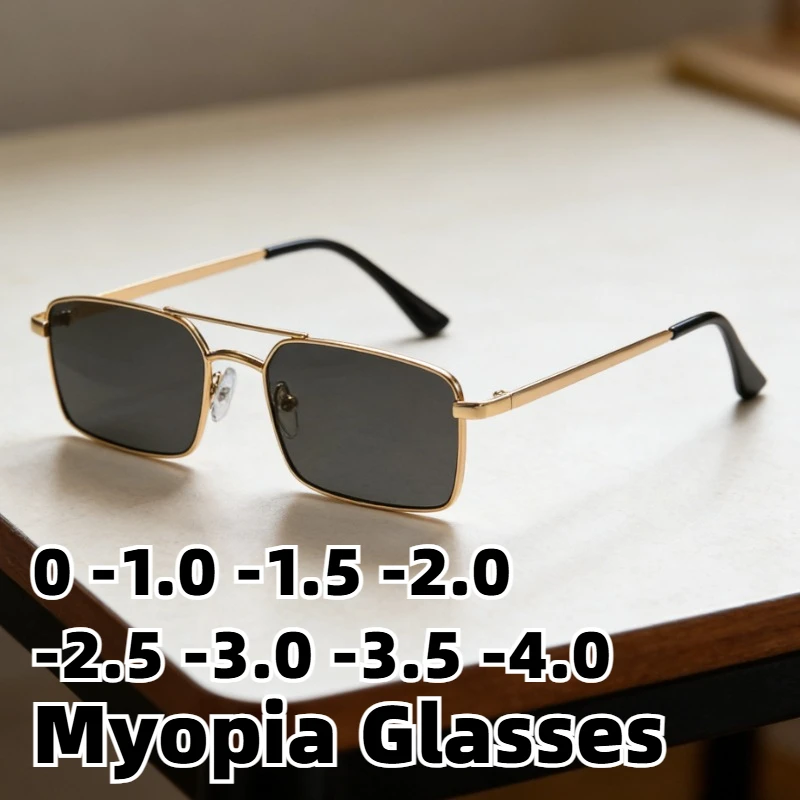 

Ultra-lightweight Retro Double-Bridge Myopia Sunglasses for Women Classic Driving Shades Outdoor UV-Protective Sun Glasses