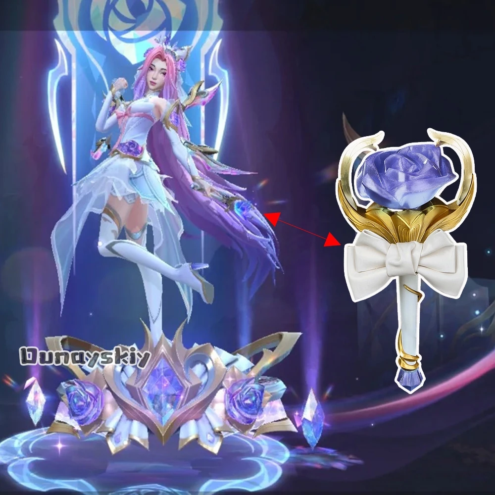 Spiel LOL Seraphine Seraphine Cosplay Mikrofon Prop Handgemachte PVC Material Perfekte Kopie 28,5 CM Seraphine Rollenspiel Prop