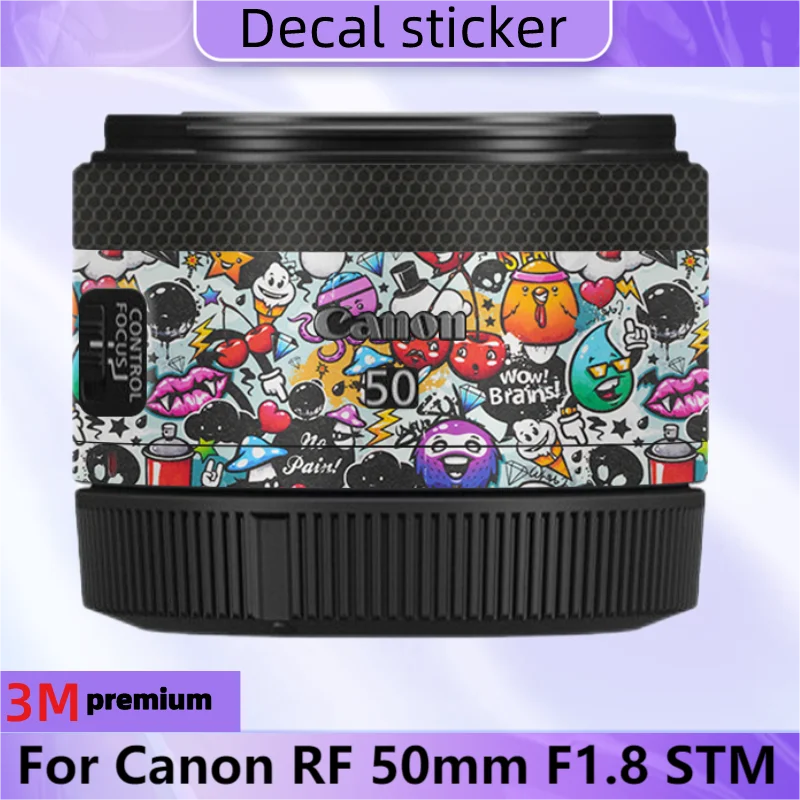 

For Canon RF 50mm F1.8 STM Decal Skin Vinyl Wrap Film Camera Lens Body Protective Sticker Protector Coat RF50MM 50 1.8 F/1.8 STM