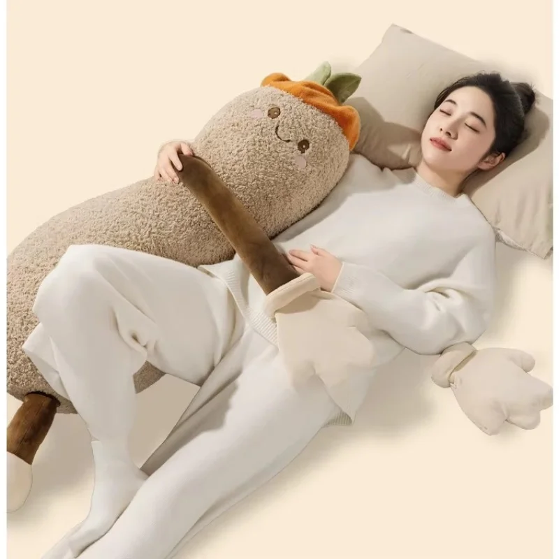 Okya Peanut Sleep Aid Pillow Mango Brand Stuffed Plush Doll Patting Graphene Heating Soothing  Music Sleeping Comfort Gift toys